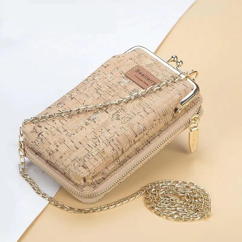 Luxury PU leather crossbody bag with large capacity storage for phones and daily essentials
