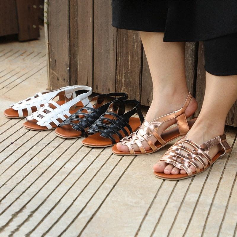 Women's Summer Linen Bow Platform Slides Casual Vacation Sandals