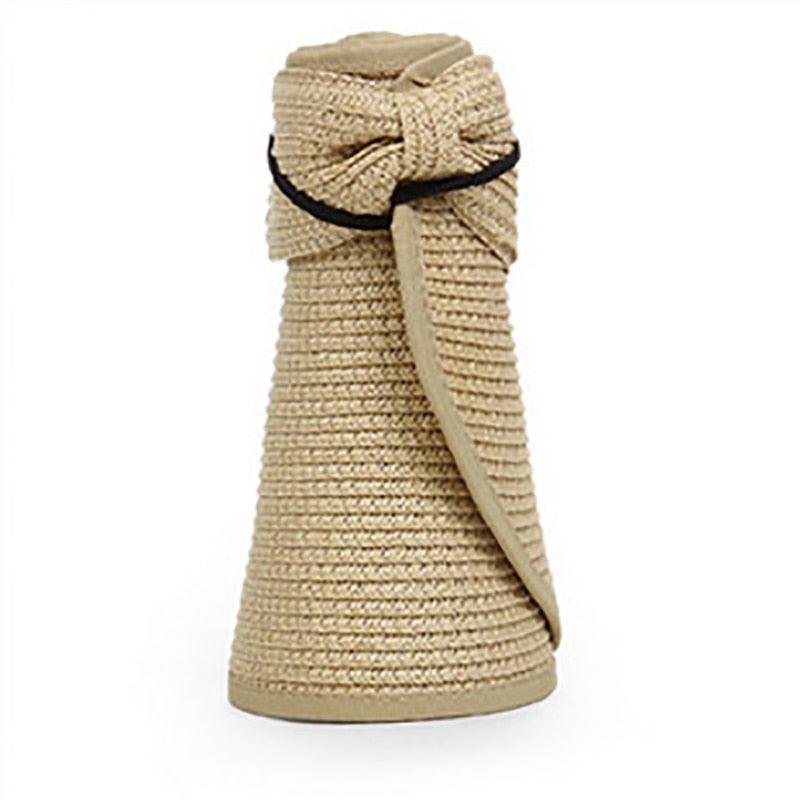Women’s Foldable Wide Brim Sun Visor Hat for Beach & Travel