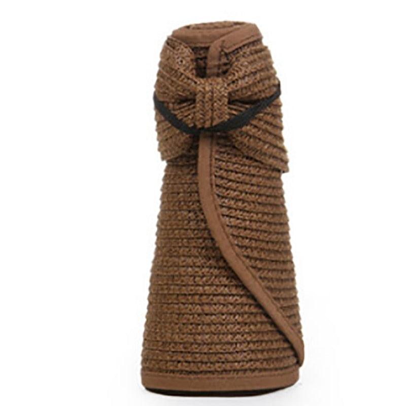 Women’s Foldable Wide Brim Sun Visor Hat for Beach & Travel