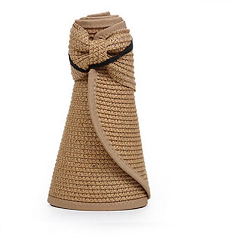Women’s Foldable Wide Brim Sun Visor Hat for Beach & Travel