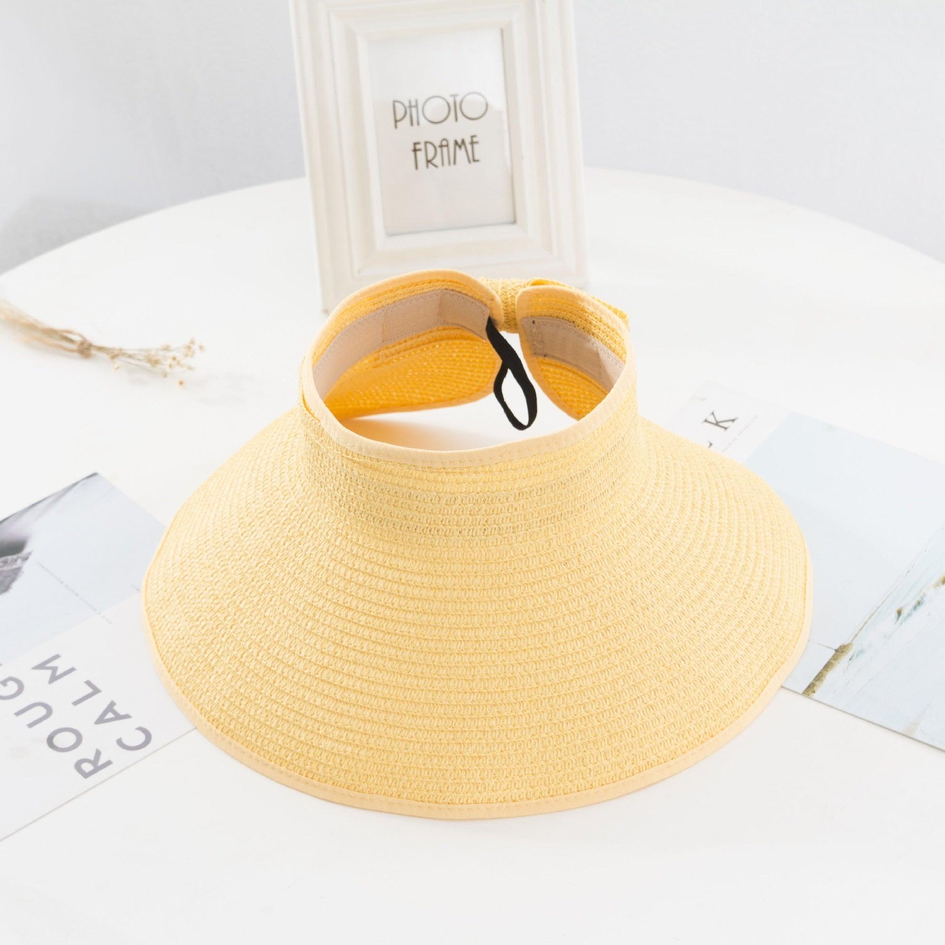 Women’s Foldable Wide Brim Sun Visor Hat for Beach & Travel
