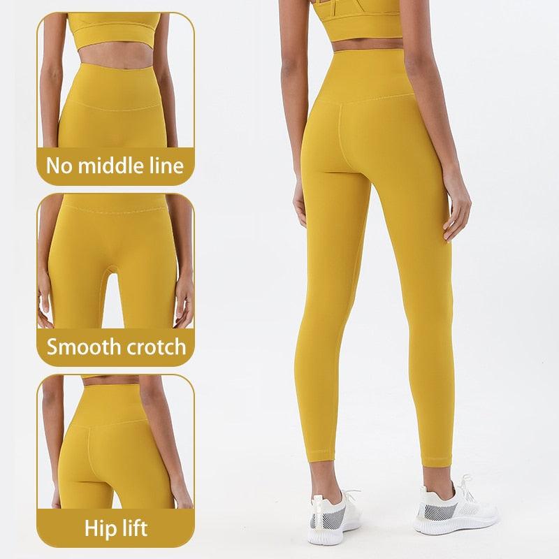 High-Waist Girls Yoga Leggings with Pockets for Sports and Play