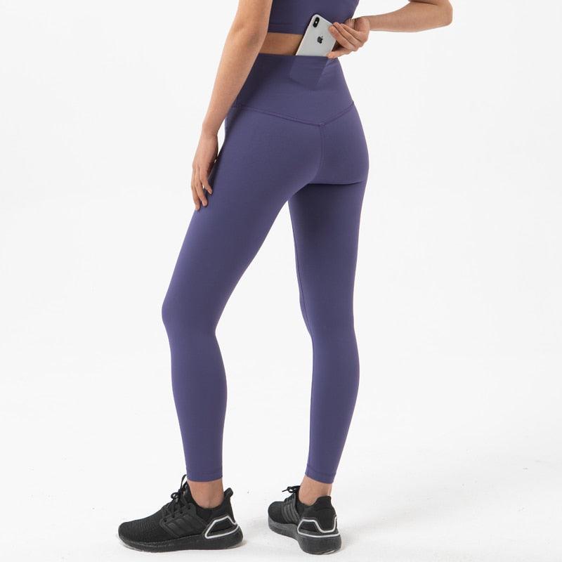 High-Waist Girls Yoga Leggings with Pockets for Sports and Play
