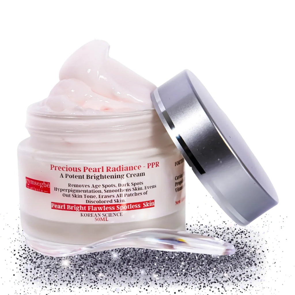 Gymsegbë Precious Pearl Radiance Brightening Anti-Aging Cream jar packaging