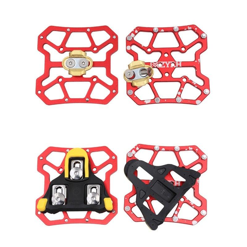 Universal Clipless to Platform Bike Pedal Adapters for Cycling