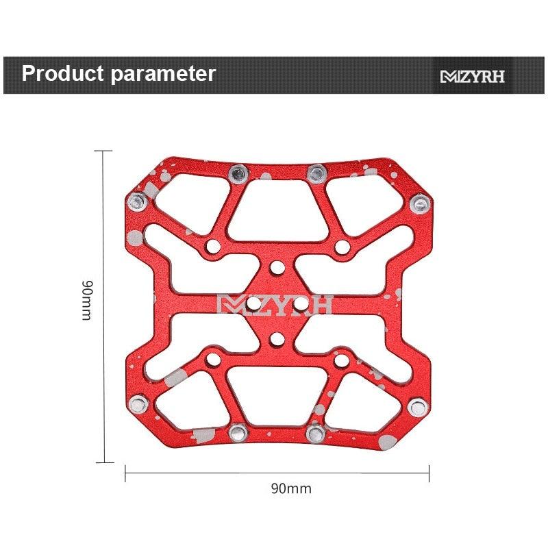 Universal Clipless to Platform Bike Pedal Adapters for Cycling