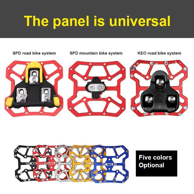 Universal Clipless to Platform Bike Pedal Adapters for Cycling