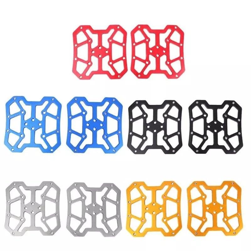 Universal Clipless to Platform Bike Pedal Adapters for Cycling