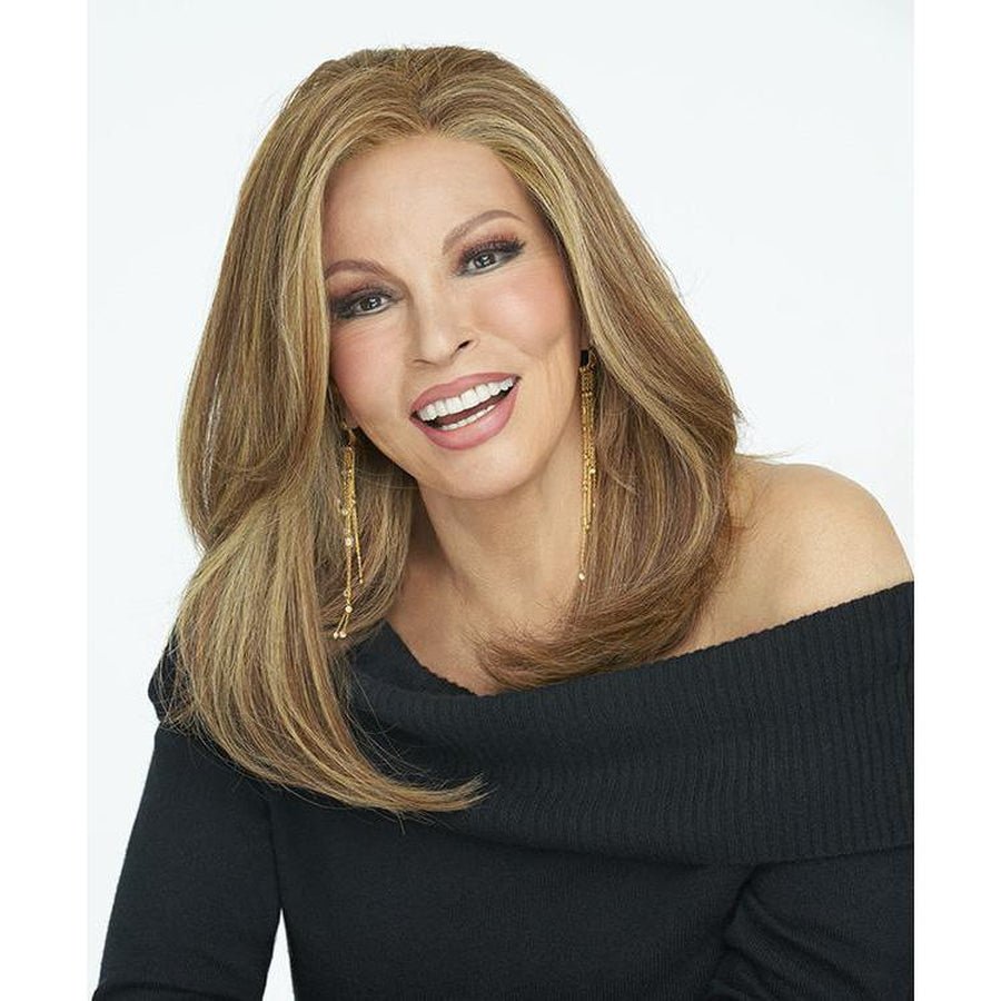Nice Move Mid-Length Women's Wig in Brown and Blonde Shades