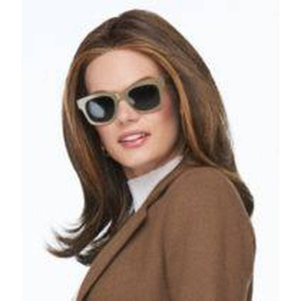 Nice Move Mid-Length Women's Wig in Brown and Blonde Shades