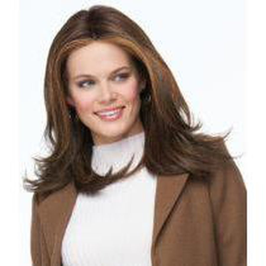 Nice Move Mid-Length Women's Wig in Brown and Blonde Shades