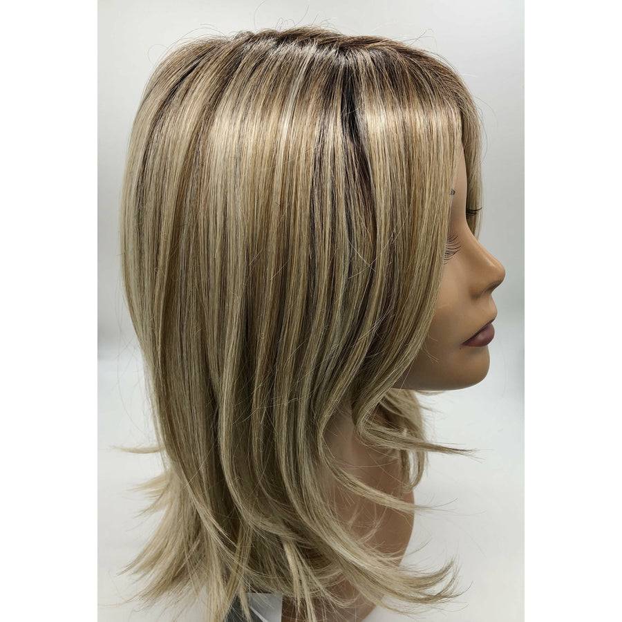 Nice Move Mid-Length Women's Wig in Brown and Blonde Shades