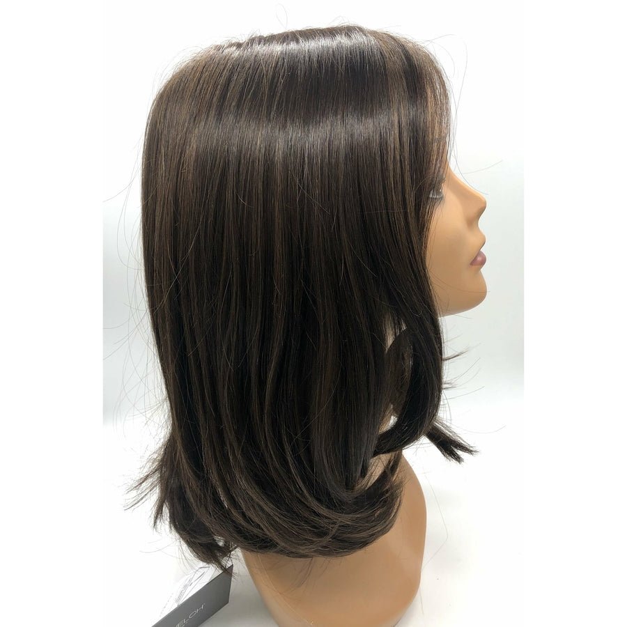 Nice Move Mid-Length Women's Wig in Brown and Blonde Shades