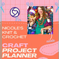Nicole's Craft Project Planner for organizing fiber art and yarn projects