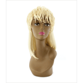 Blonde Nina Synthetic Wig with an 80s-inspired vintage style and solid color finish