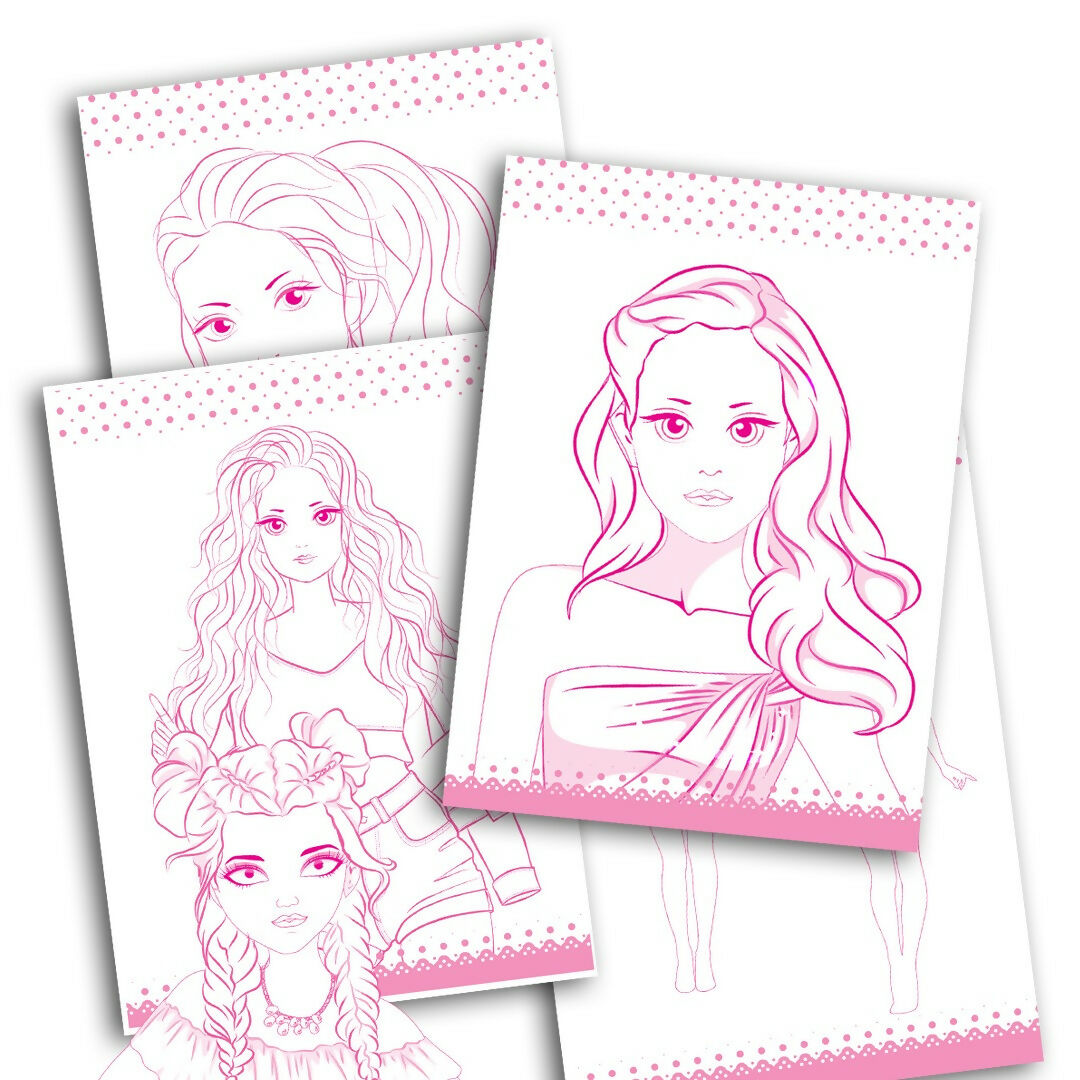 Style Studio Fashion Sketch Activity Book for Girls Ages 4-8