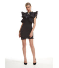 GYENE Dress - Elegant Patchwork Midi Dress (One Piece)