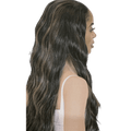 24-inch long Noblessé fashion wig with flowing synthetic fibers for a glamorous look