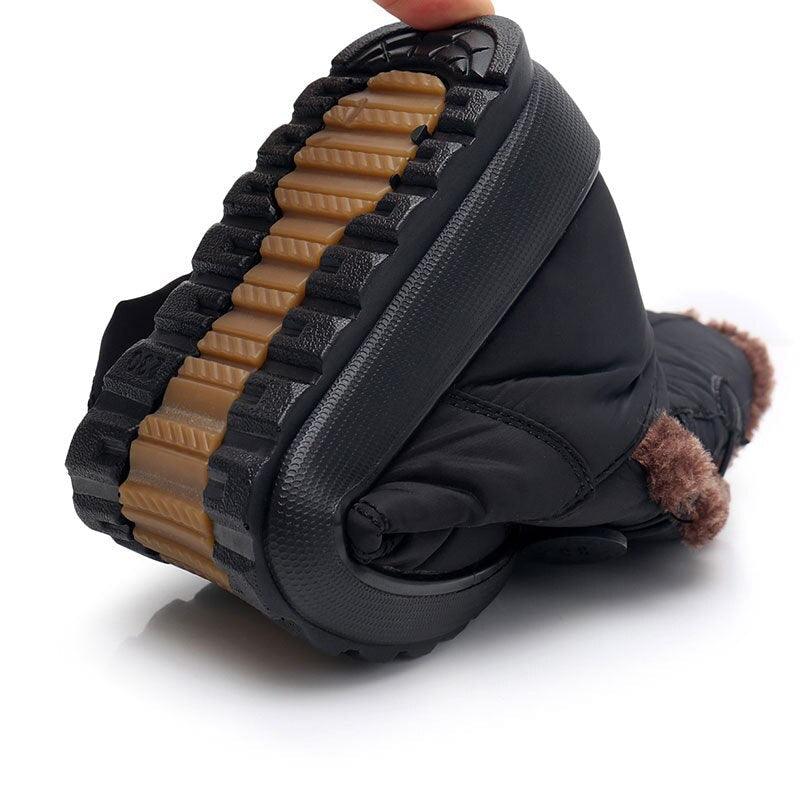 Womens Waterproof Snow Boots with Warm Plush Lining and Non-Slip Sole