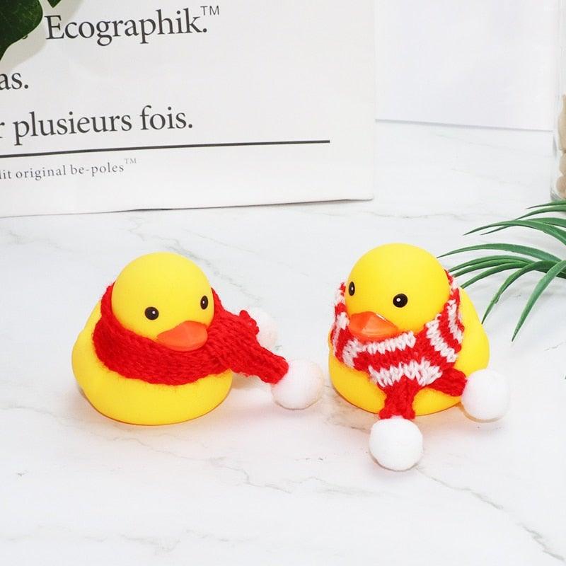 Yellow Duck Bike Ornament with Helmet - Cool Cycling Accessory