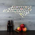 North Carolina Beer Cap Map