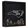 North Carolina Drink Beer From Here Beer Cap Shadow Box