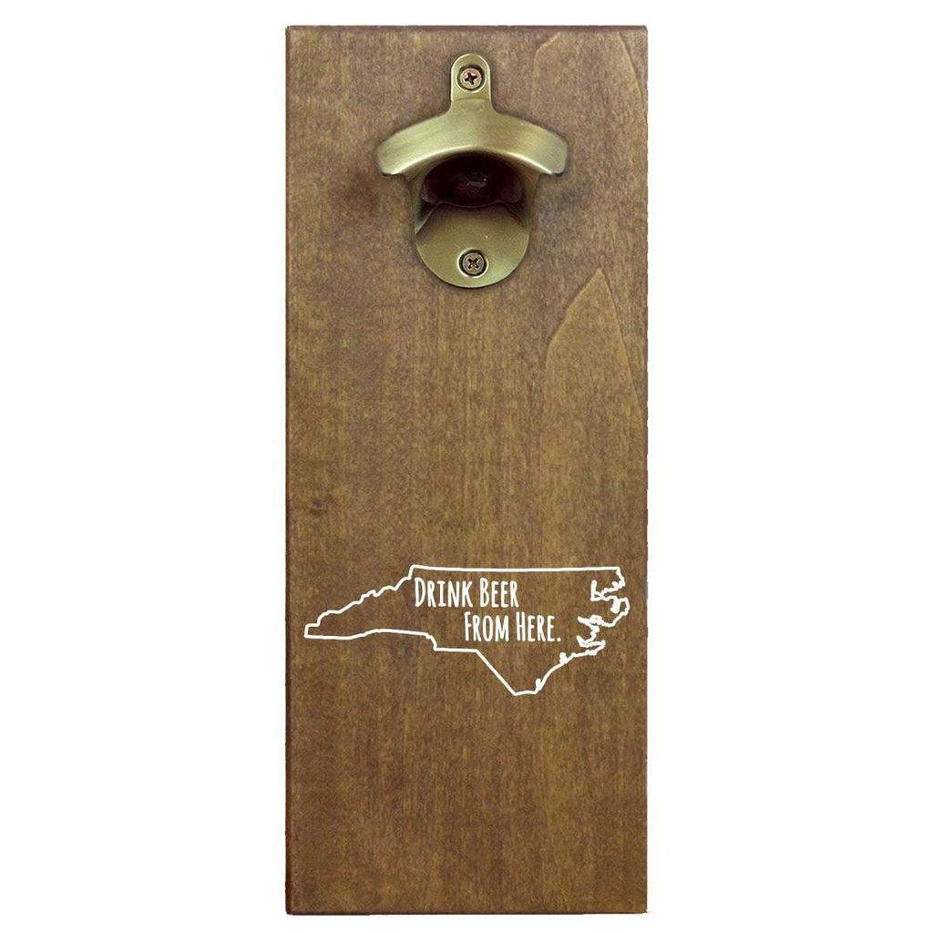 North Carolina Drink Beer From Here Cap Catching Magnetic Bottle Opener