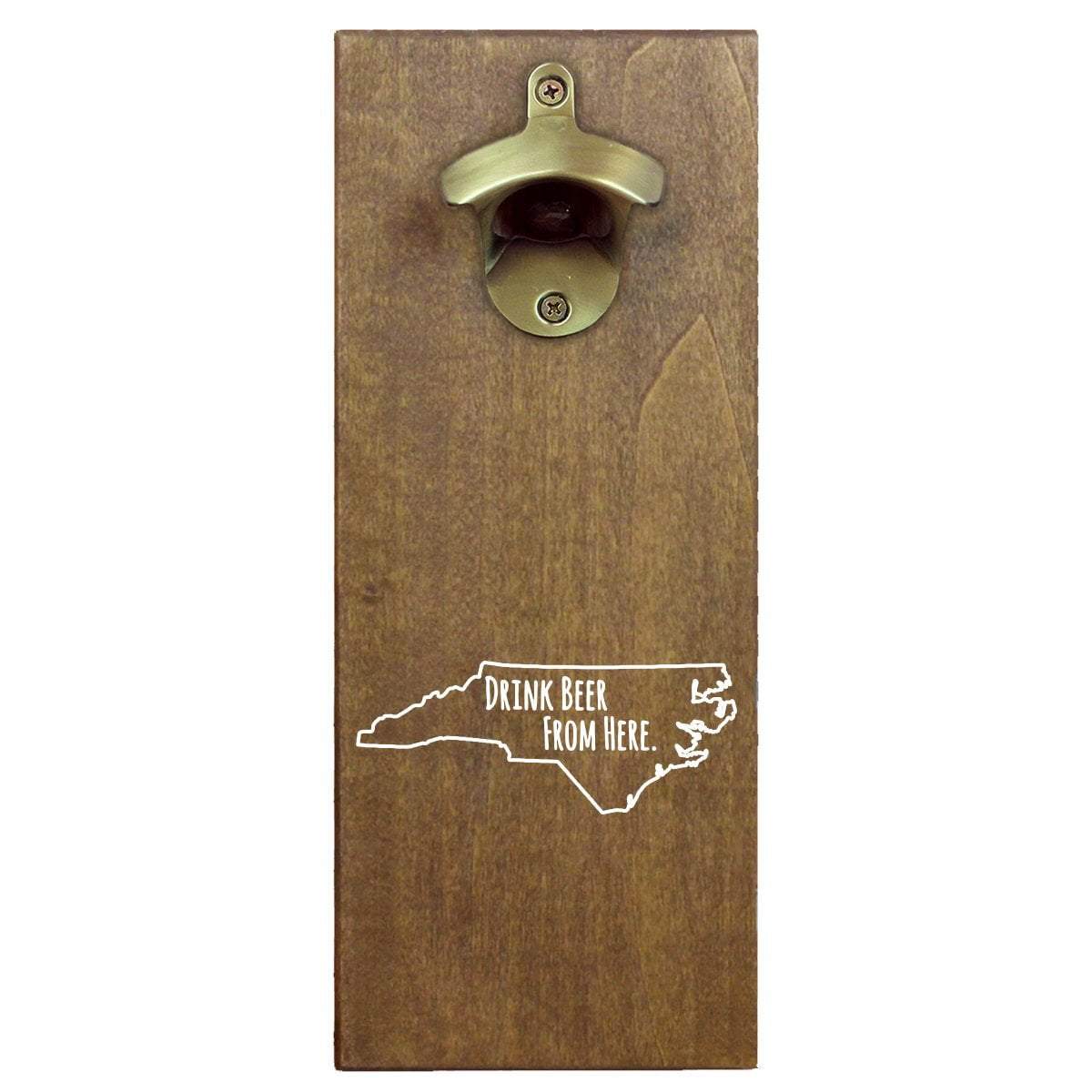 North Carolina Drink Beer From Here Cap Catching Magnetic Bottle Opener