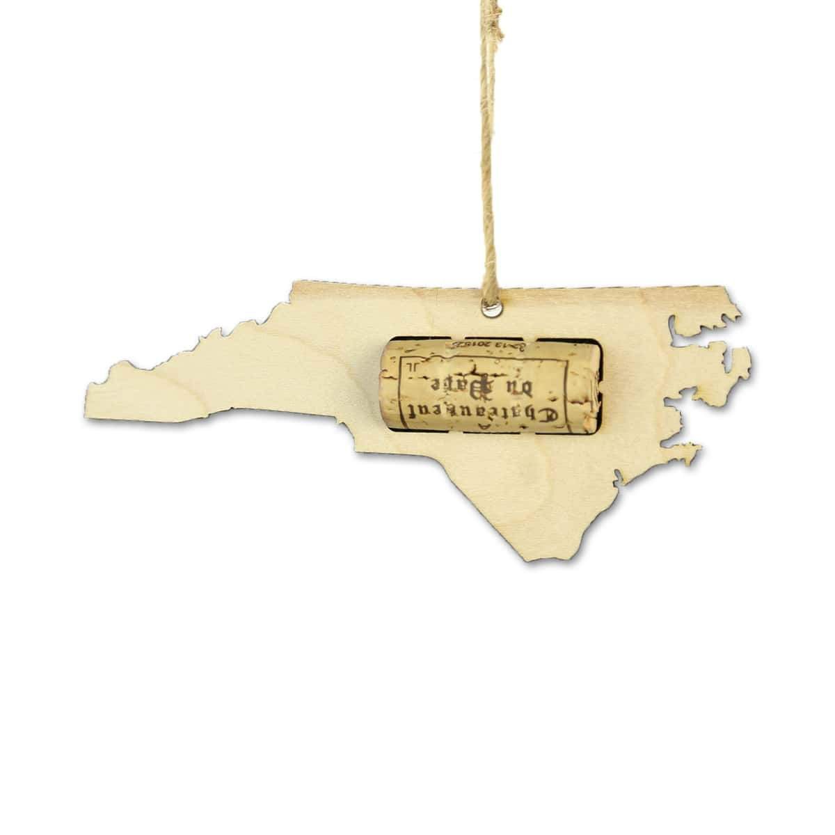 North Carolina Wine Cork Holder Ornaments