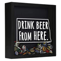 North Dakota Drink Beer From Here Beer Cap Shadow Box