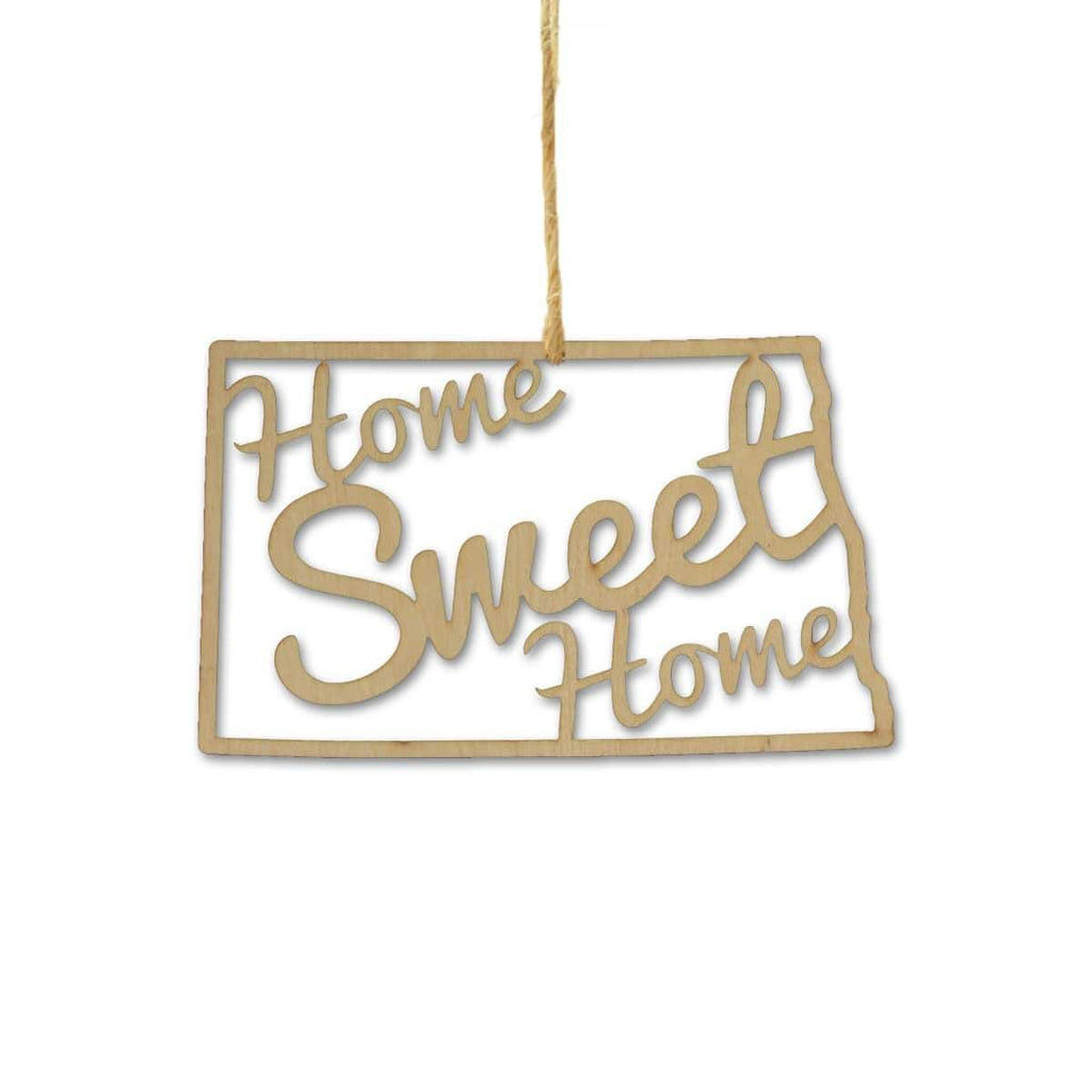 North Dakota Home Sweet Home Ornaments