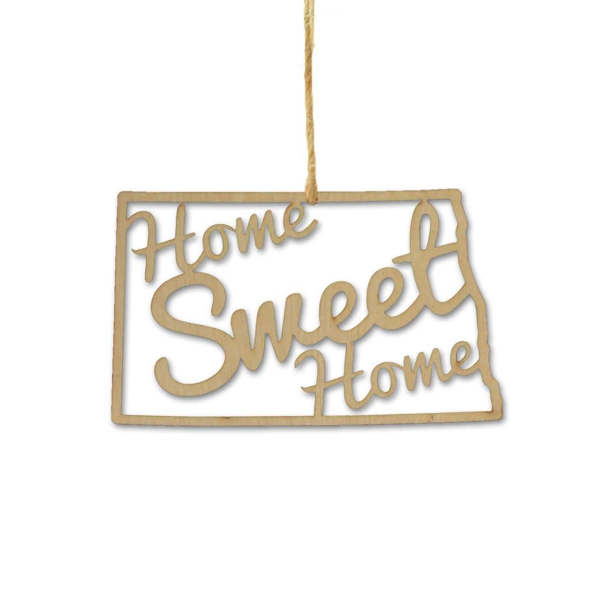 North Dakota Home Sweet Home Ornaments
