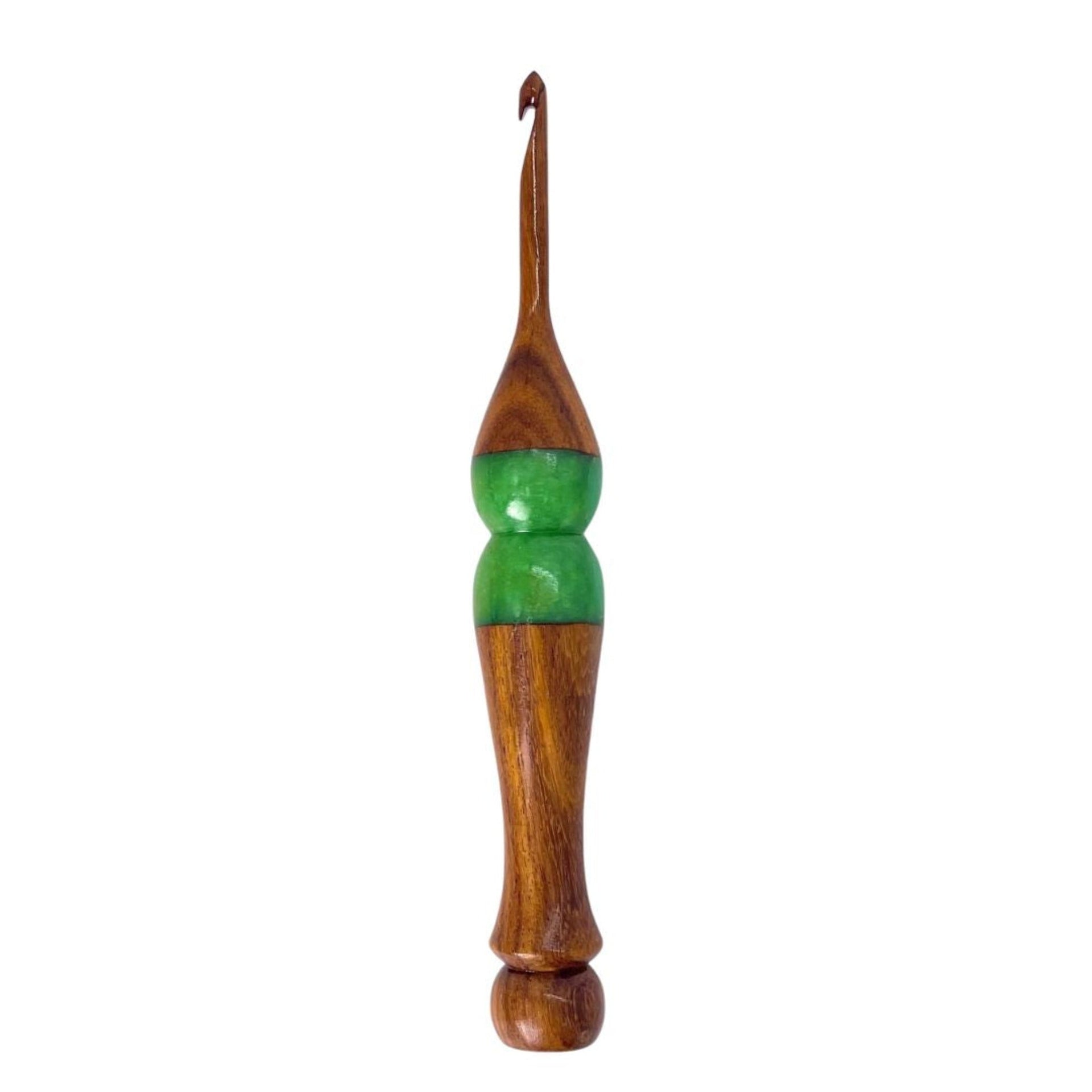 Sparkle Rosewood Crochet Hook - Handcrafted Artisan Size 7