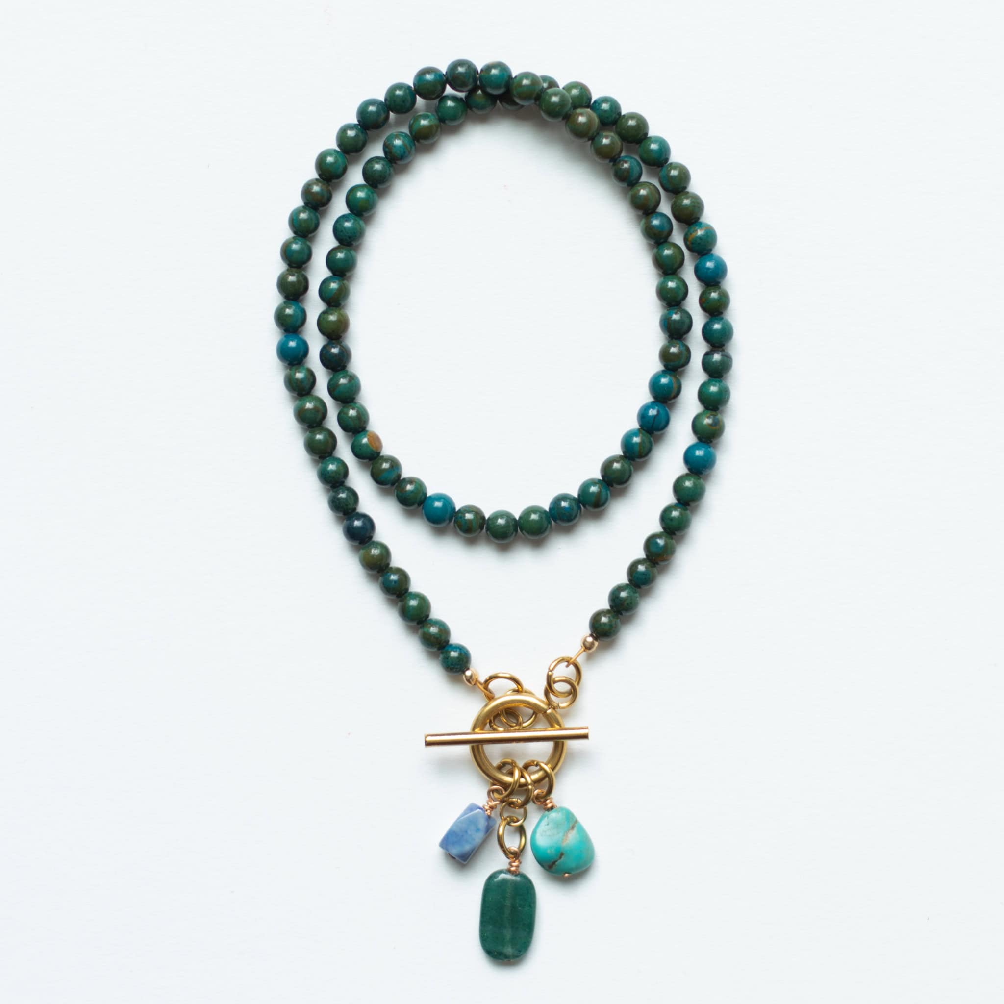 Nova Beaded Charm Necklace