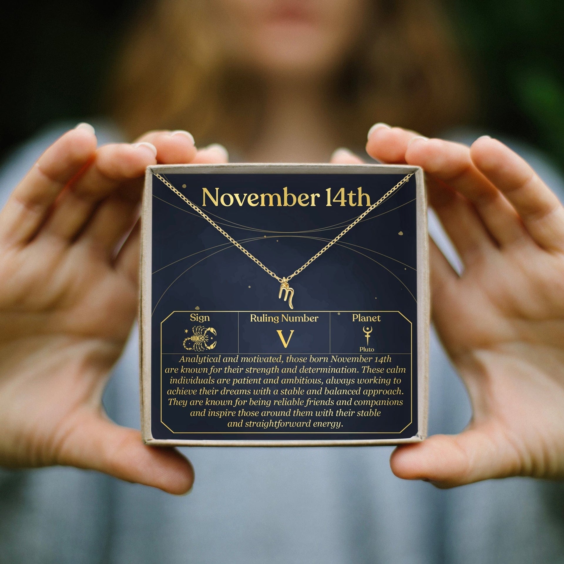 November 14th Scorpio Necklace