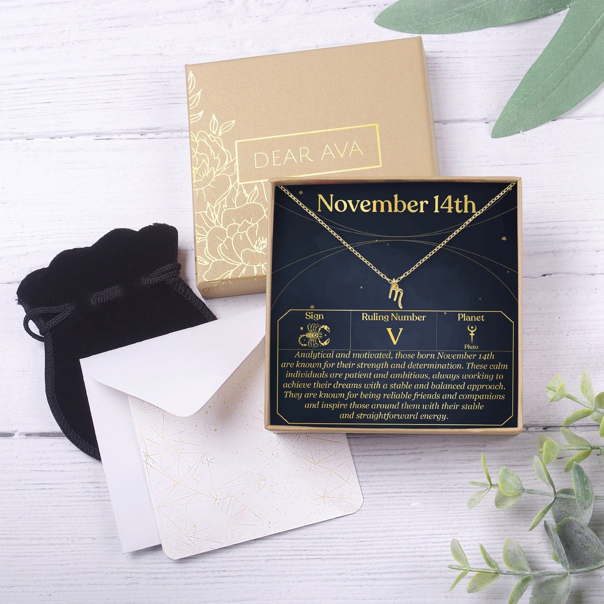November 14th Scorpio Necklace