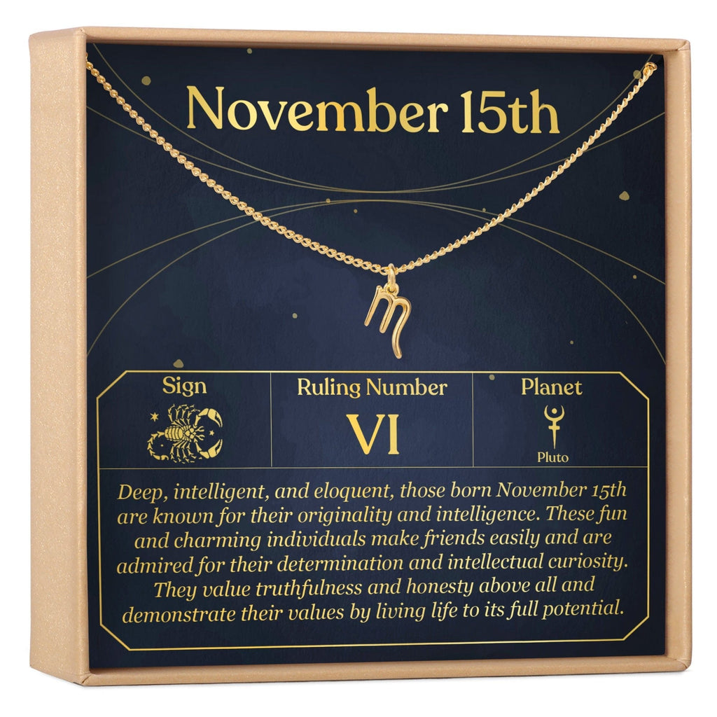 November 15th Scorpio Necklace