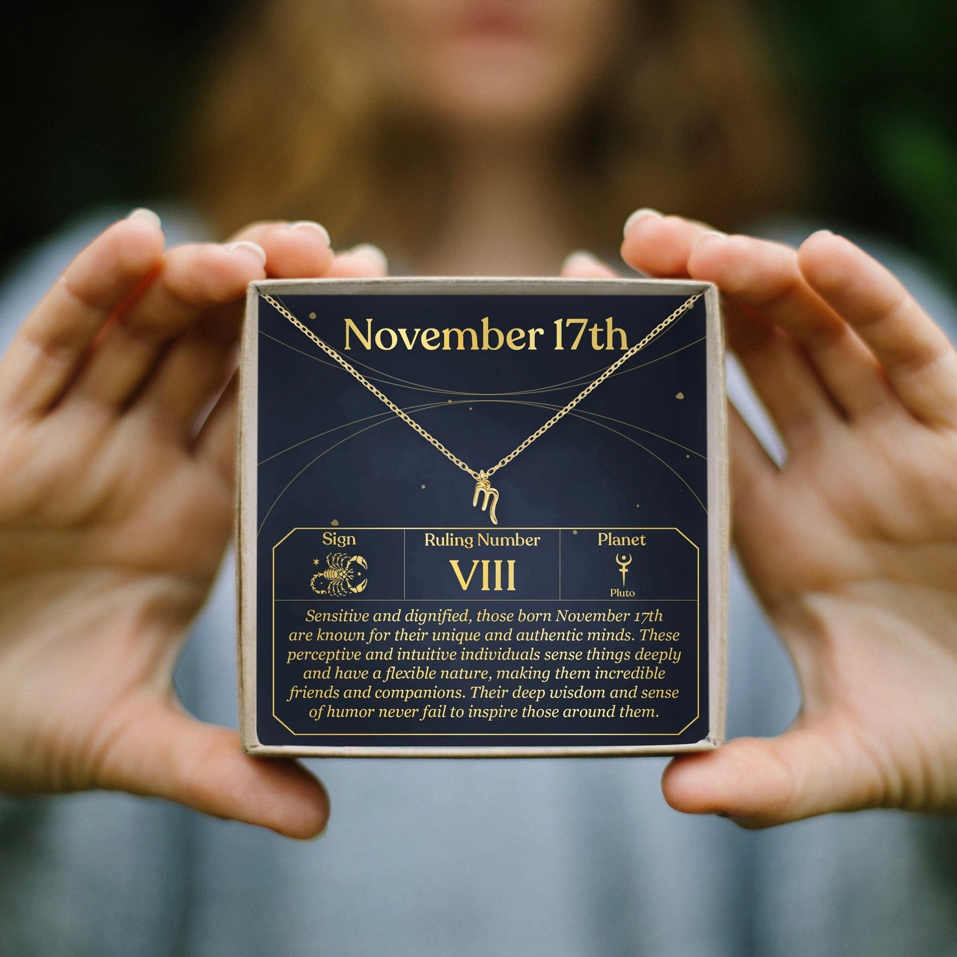 November 17th Scorpio Necklace