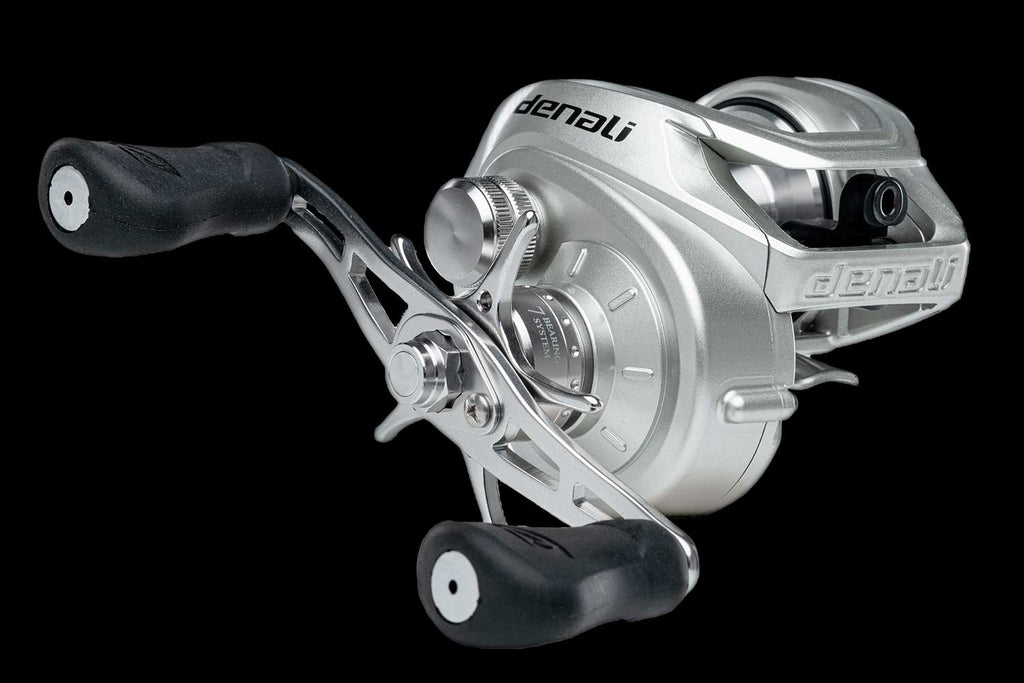 Novus Silver Low-Profile Baitcasting Reel 7 Bearing System - Image 3