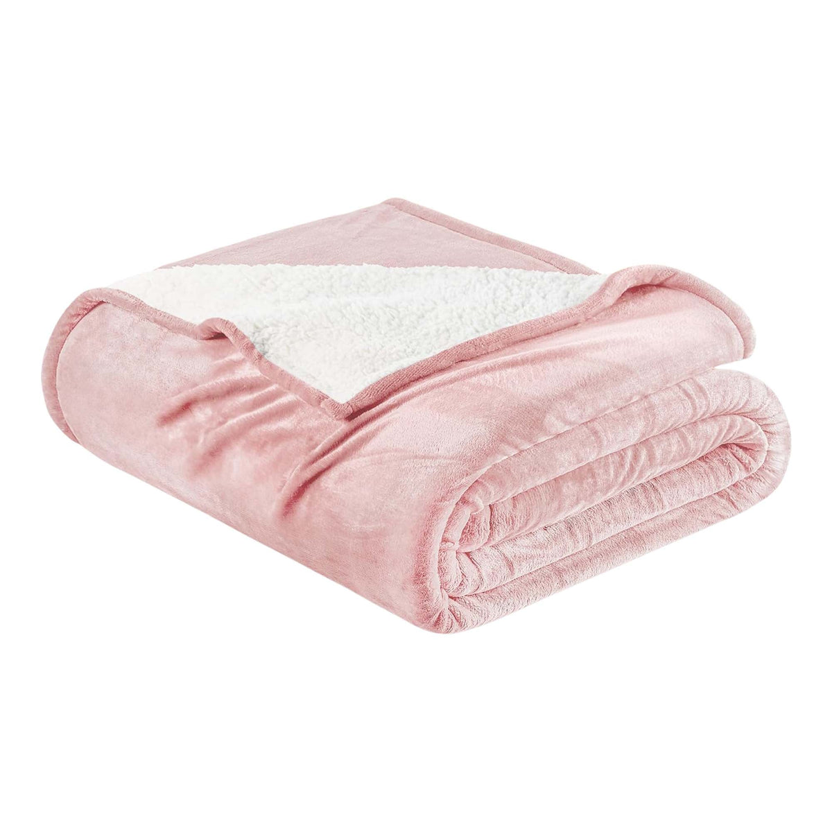White Velvet Plush Sherpa Reversible Bed Blanket Ultra Soft - Image 16