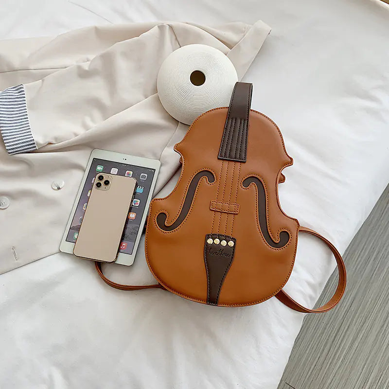 Retro Violin Style Backpack for Women 2020 Fashion