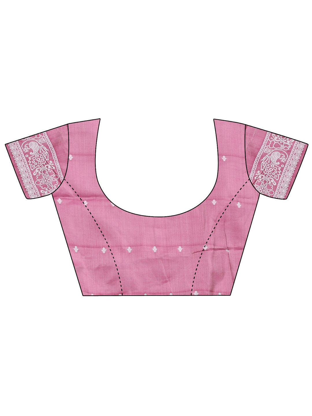 Pink Linen Cotton Saree - Comfortable Ethnic Wear