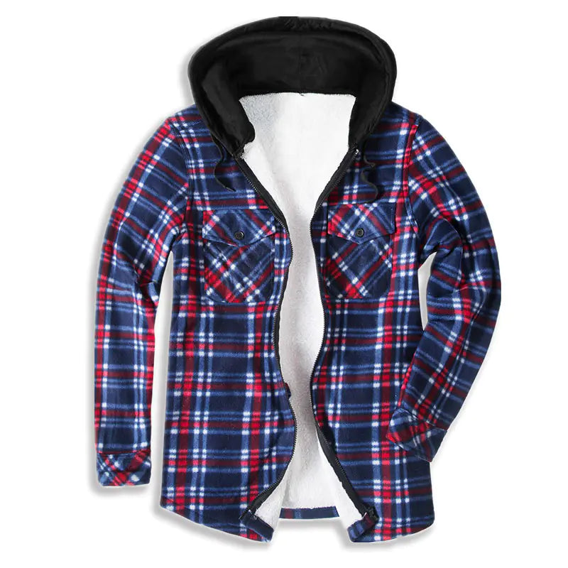 Thermal Fleece-Lined Men's Shirt Jacket