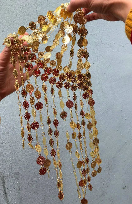 Metal Headdress for Belly Dance Stage Performance