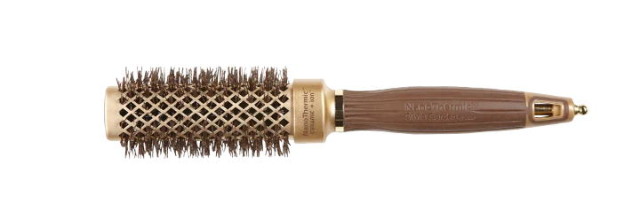Olivia Garden NanoThermic Ceramic + Ion 1-inch Square Shaper hairbrush for frizz-free styling