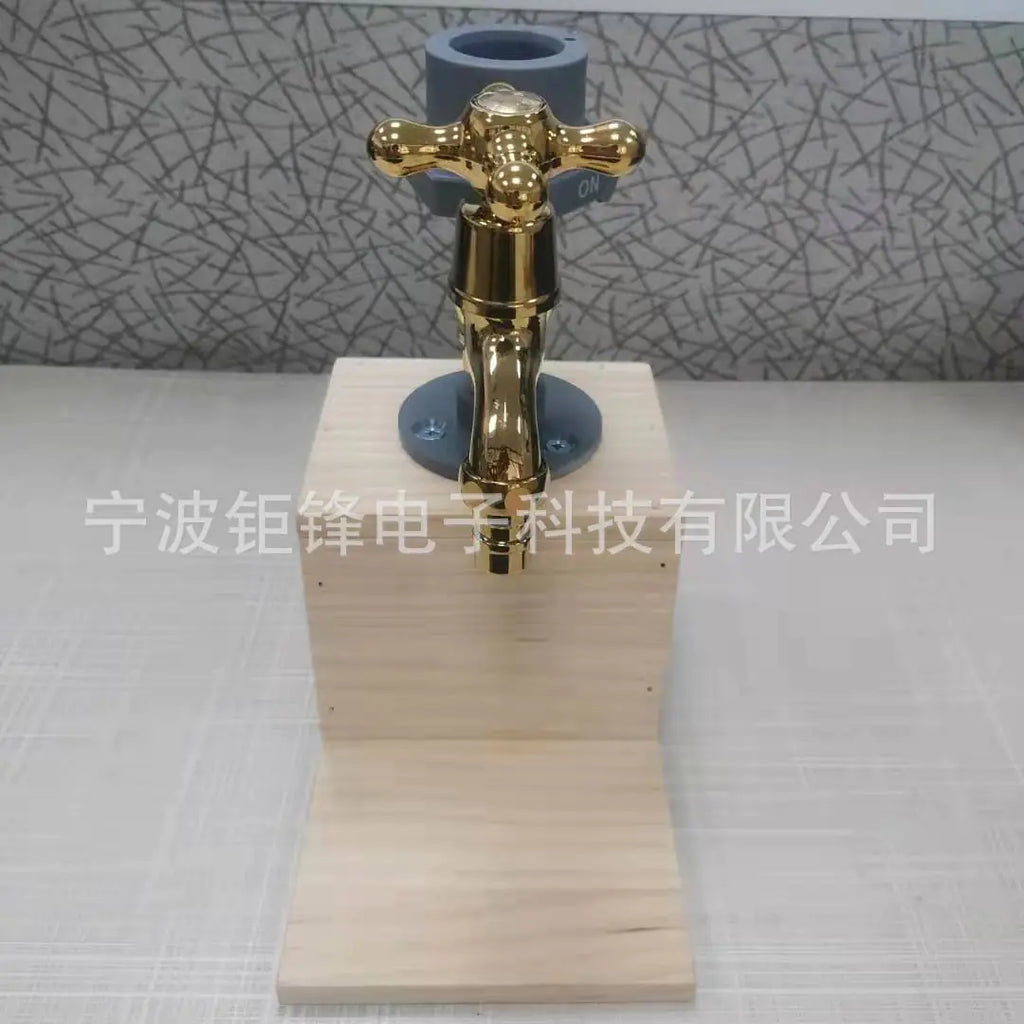 Whiskey Wood Dispenser with Tap and Water Function