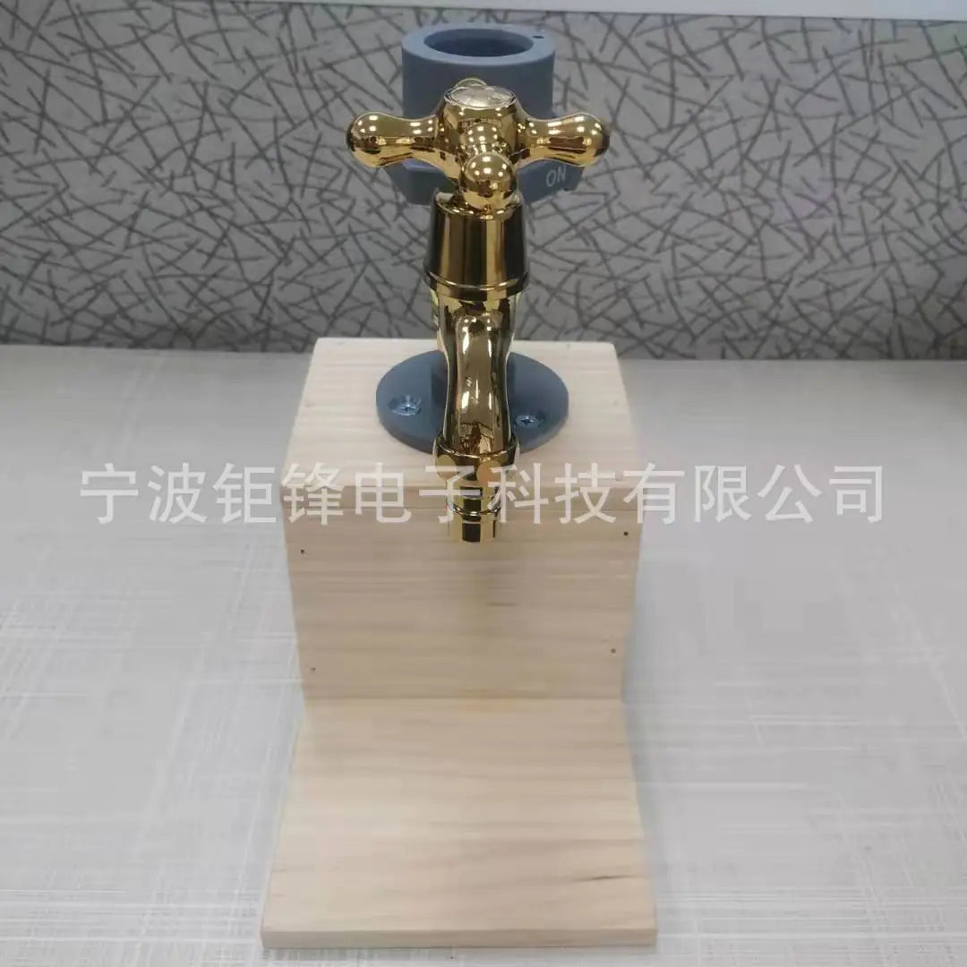 Whiskey Wood Dispenser with Tap and Water Function