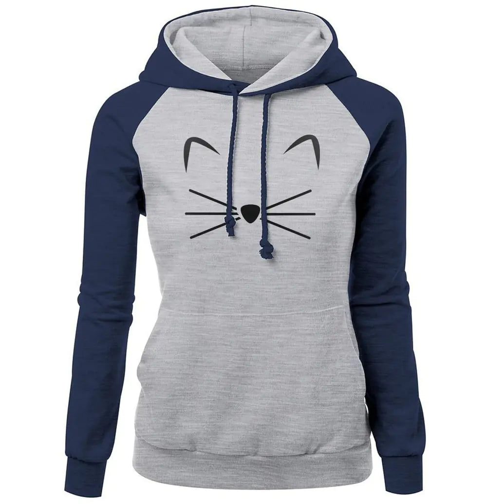 Women's Autumn Winter Coat and Hoodie Set
