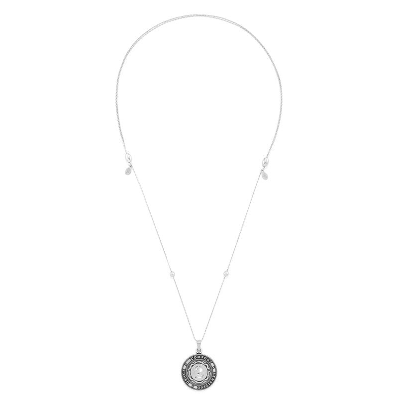Minimalist Number 2 Expandable Necklace in Silver Tone